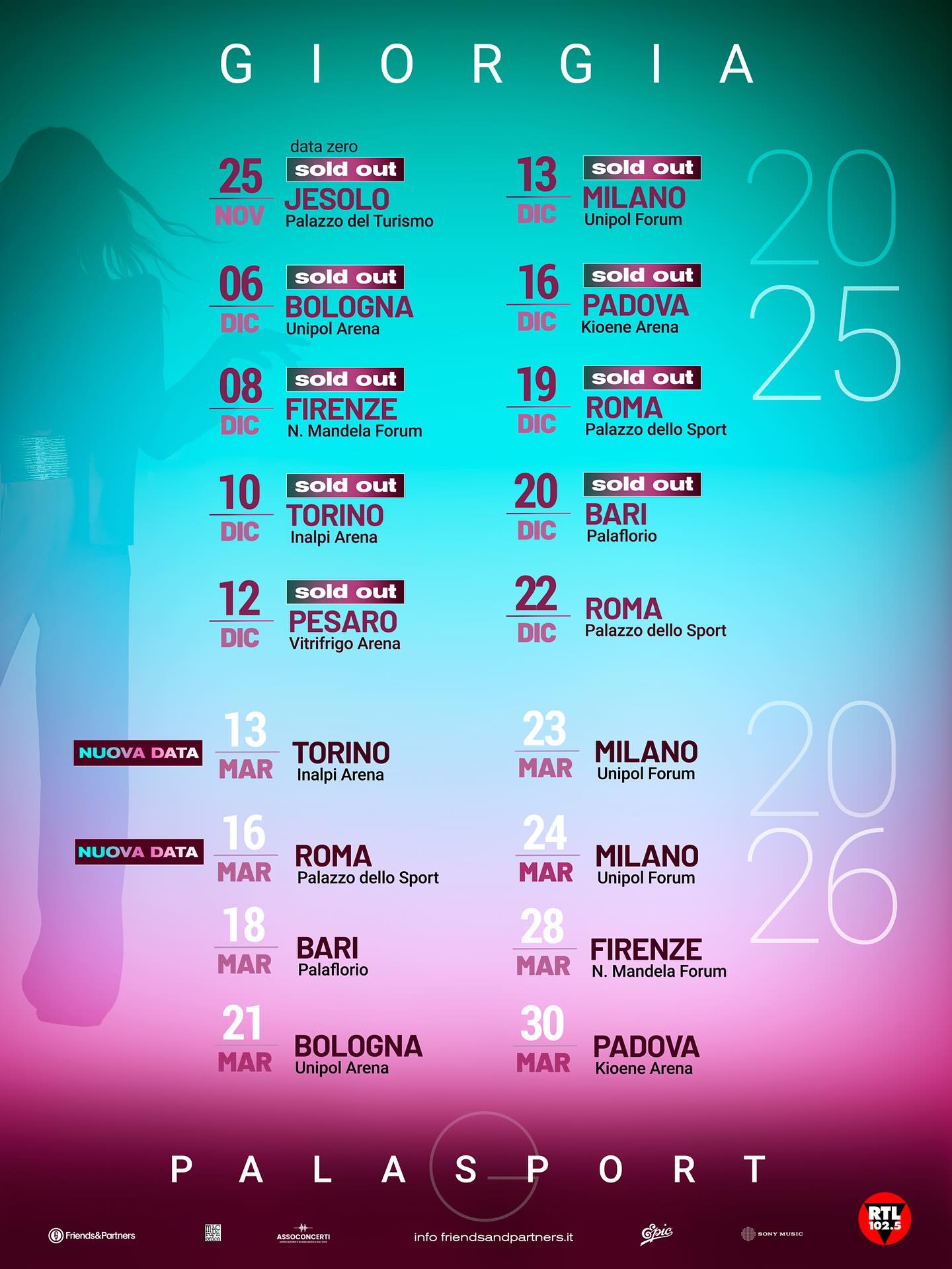 Giorgia Tour Poster